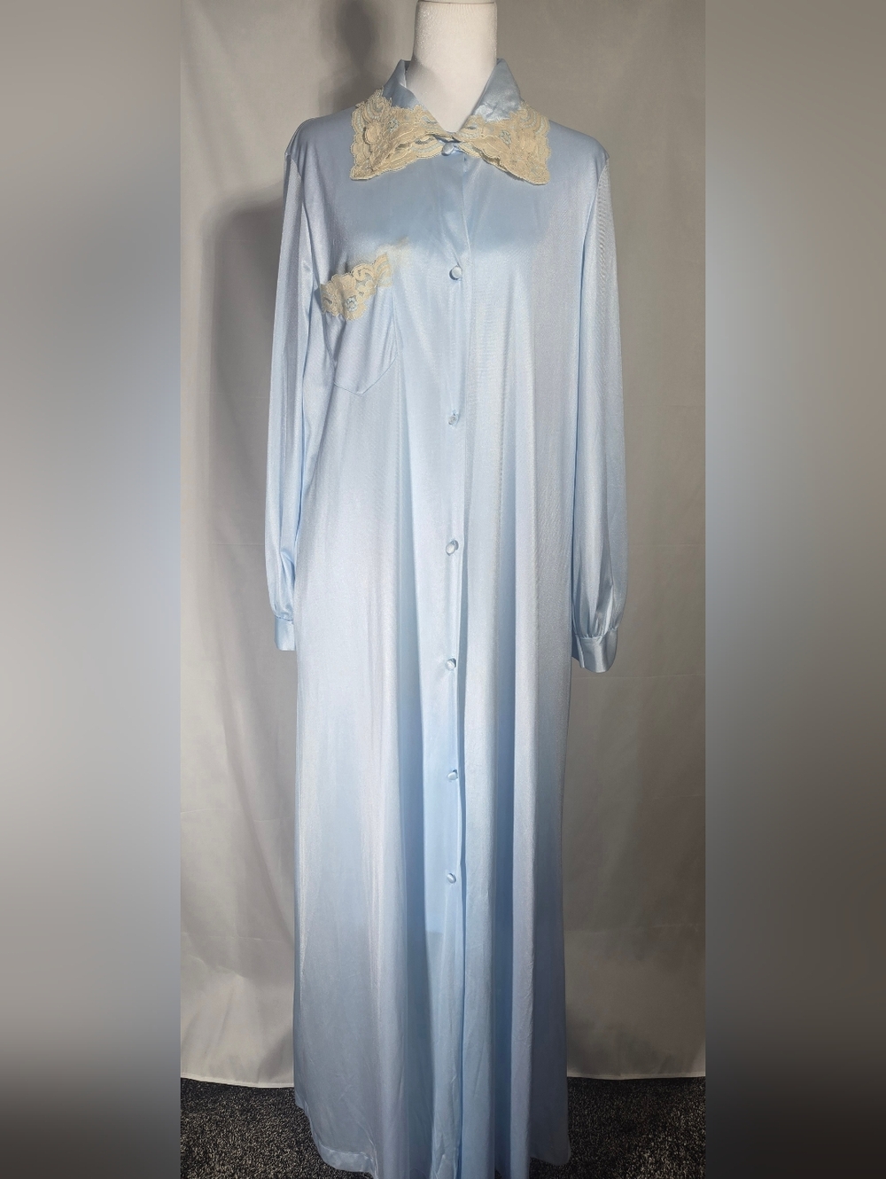 NWOT Vintage Gossard Artemis 1960s Powder Blue Gown & Robe Set 💙